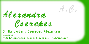 alexandra cserepes business card